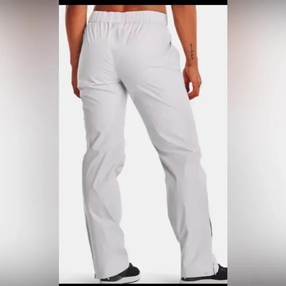 Under Armour Cloudburst Sideline Rain Pants Womens XL Short XLS Gray UA 1355817 - Picture 2 of 6